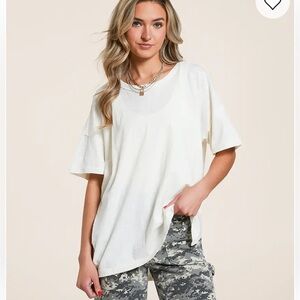 Buckle Basic Oversized T-Shirt, S/M